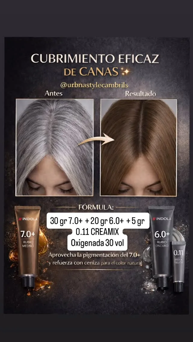 Antes y después de cobertura de canas